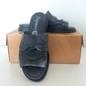 Papucei Slip-On Leather Slides - Size 38 (US 7.5/8)